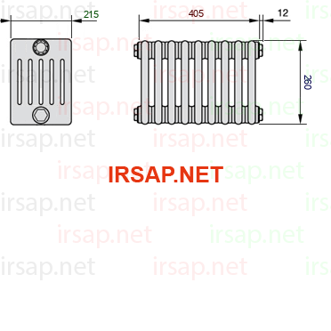 Радиатор IRSAP Tesi 60260/9 T23 CL 01